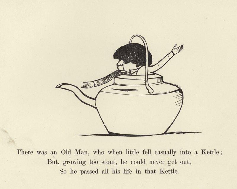 Volt egy Öreg, aki kiskorában véletlenül beleesett egy Vízforralóba alkotó: Edward Lear