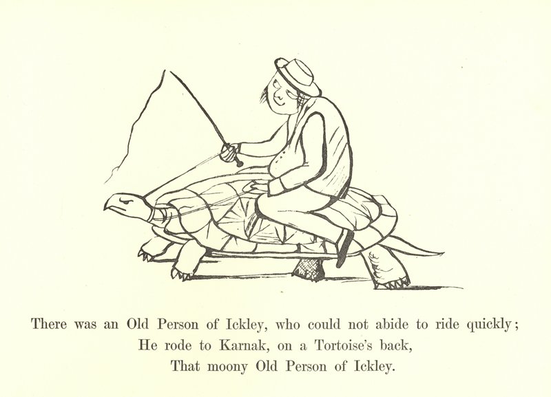 Ickleyben volt egy öreg ember, aki nem bírta gyorsan lovagolni alkotó: Edward Lear