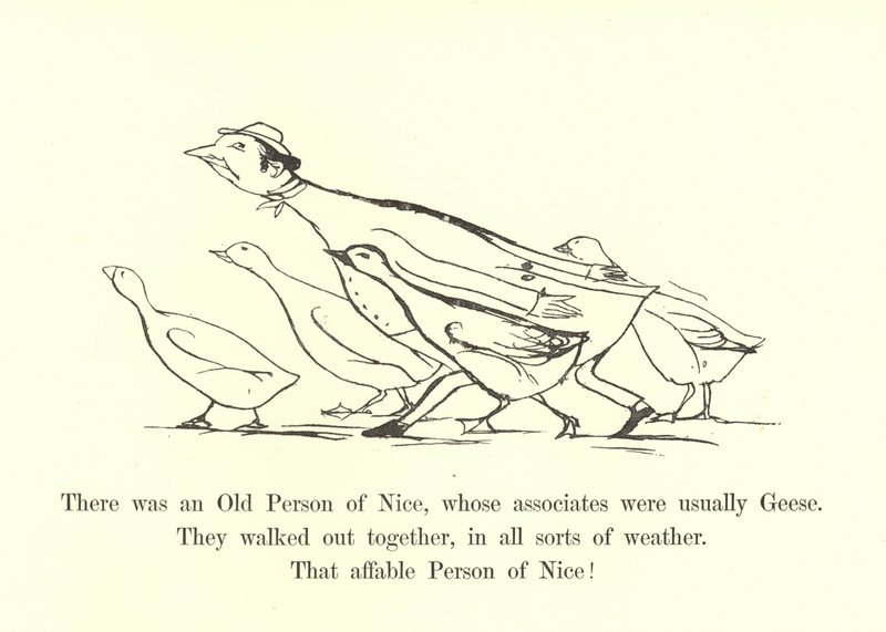Volt egy nizzai öreg ember, akinek általában libák voltak a társai alkotó: Edward Lear