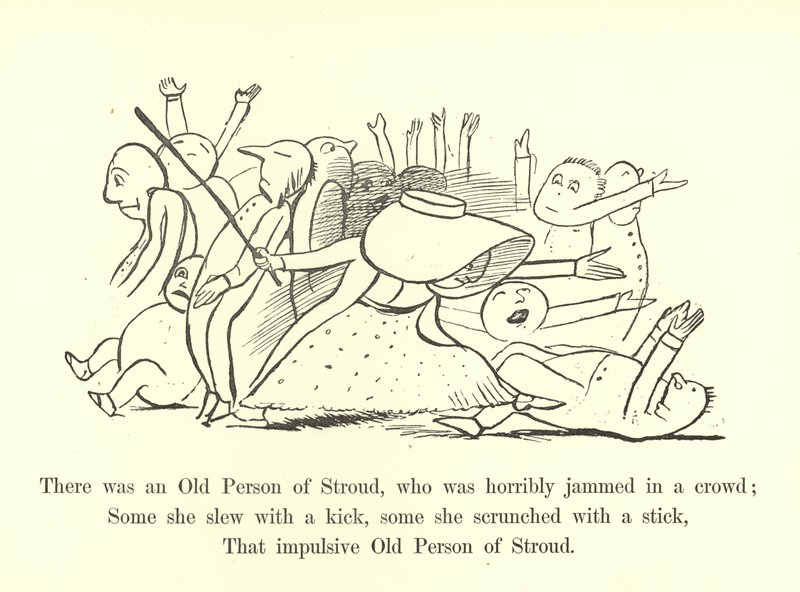 Volt egy öreg Stroud személye, aki szörnyen beszorult a tömegbe alkotó: Edward Lear