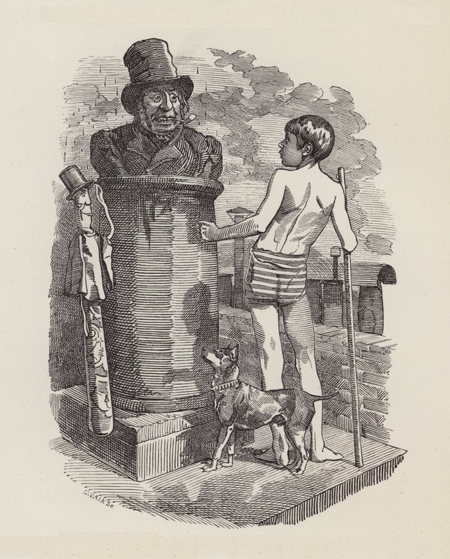 Illusztráció: Charles Kingsley: The Water-Babies (metszet) alkotó: Edward Linley (after) Sambourne