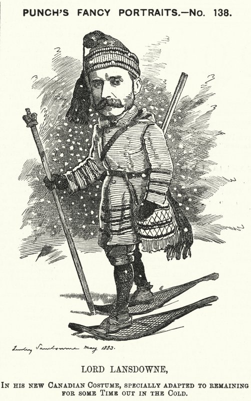 Punch rajzfilm: Henry Petty-Fitzmaurice, Lansdowne 5. márkija, brit politikus és Kanada főkormányzója (metszet) alkotó: Edward Linley (after) Sambourne