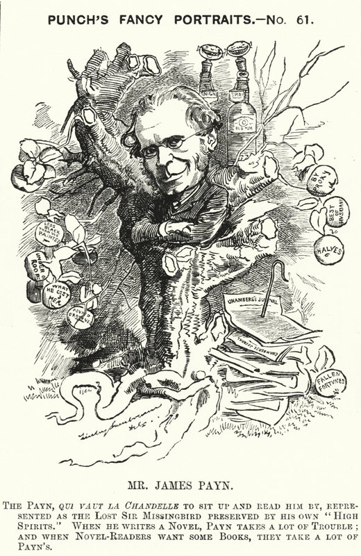 Punch rajzfilm: James Payn, angol regényíró (metszet) alkotó: Edward Linley (after) Sambourne