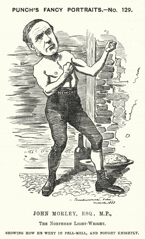 Punch rajzfilm: John Morley, angol liberális politikus (metszet) alkotó: Edward Linley (after) Sambourne
