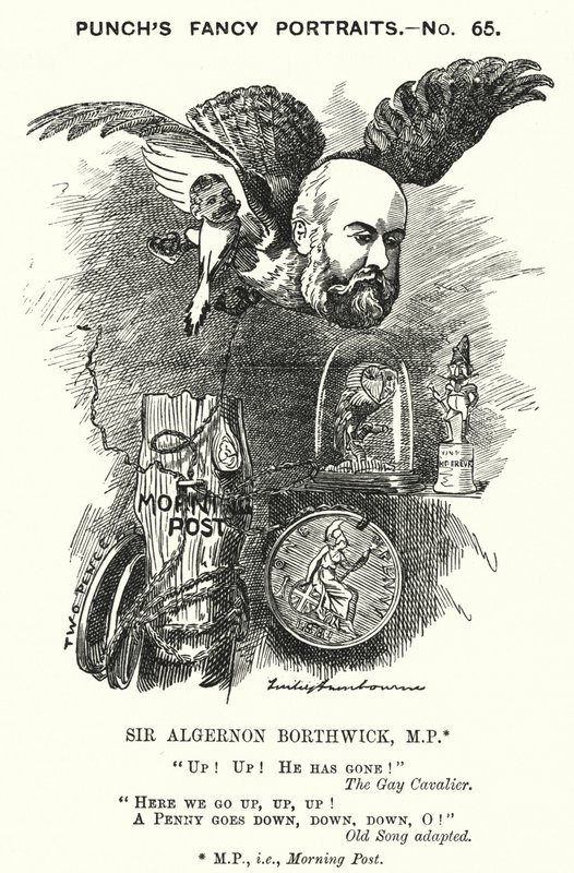 Punch rajzfilm: Sir Algernon Borthwick alkotó: Edward Linley (after) Sambourne