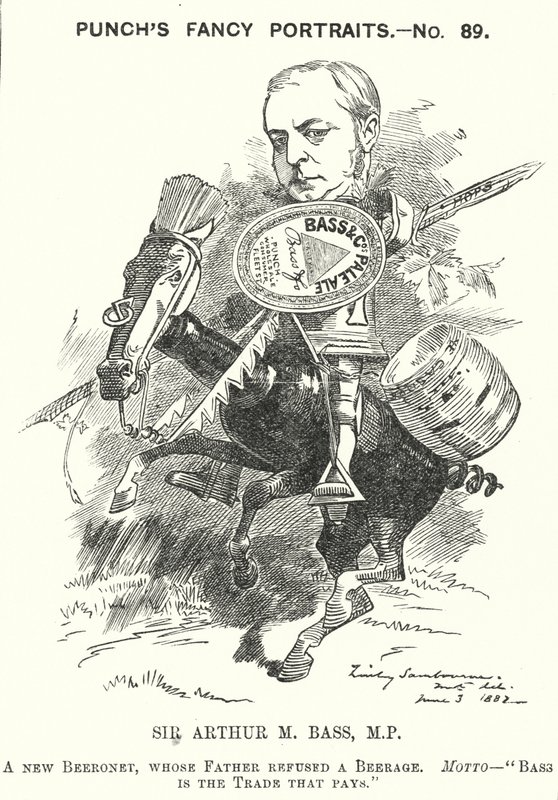 Punch rajzfilm: Sir Michael Arthur Bass alkotó: Edward Linley (after) Sambourne