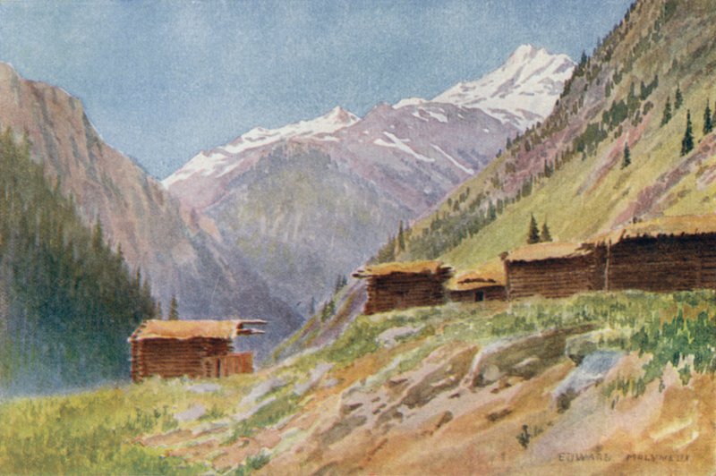 Lenézett a Gurais-völgyre, Dudhgai faluból alkotó: Edward Mary Joseph Molyneux