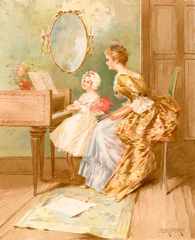 A csembalólecke alkotó: Edward Percy Moran