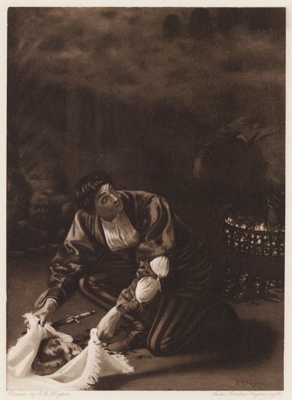 Il Pecorone: IX. nap, I. regény, A mestertolvaj (litho) alkotó: Edward Robert Hughes