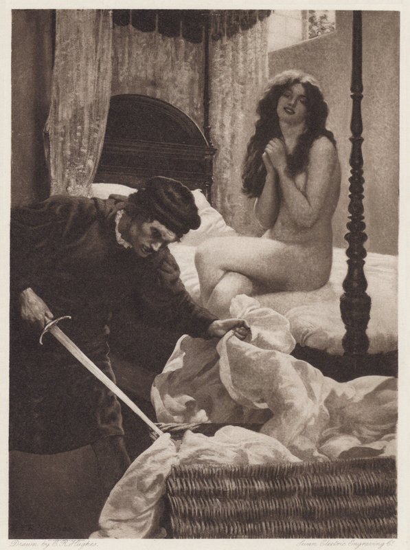 Il Pecorone: I. nap, II. regény, Egy lecke a szerelemben (litho) alkotó: Edward Robert Hughes