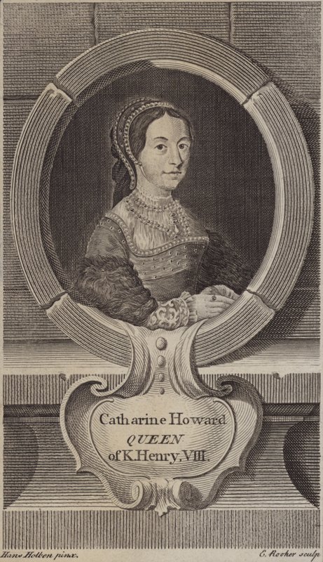 Catherine Howard, VIII. Henrik király ötödik felesége (metszet) alkotó: Edward Rooker