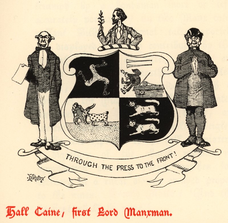 Hall Caine, First Lord Manxman (metszet) alkotó: Edward Tennyson Reed