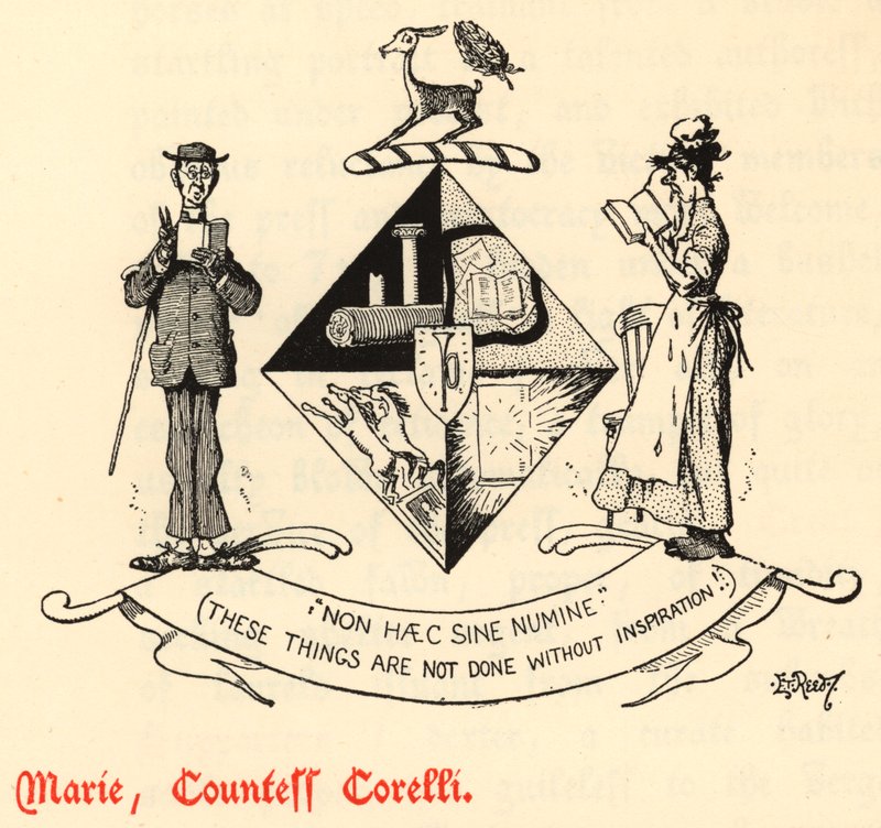 Marie, Corelli grófnő (metszet) alkotó: Edward Tennyson Reed