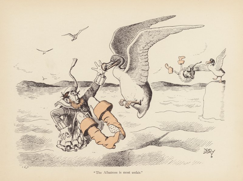 Csavart farok: Az albatrosz (színes litó) alkotó: Edward Tennyson Reed