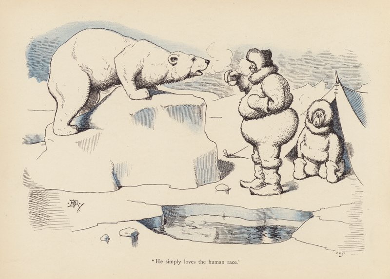 Farok csavarral: The Polar (színes litho) alkotó: Edward Tennyson Reed