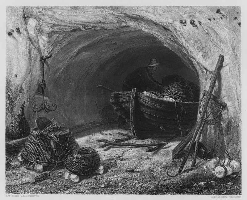 A Halász-barlang, a Vernon Galéria képéről alkotó: Edward William Cooke