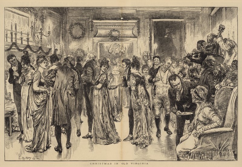 Karácsony a régi Virginia alkotó: Edwin Austin Abbey