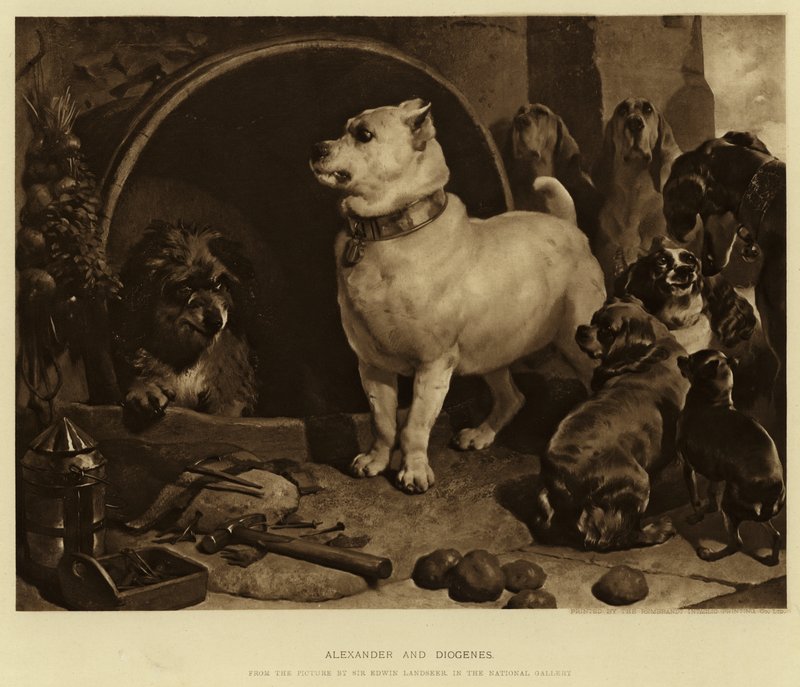 Alexander és Diogenész alkotó: Edwin Landseer