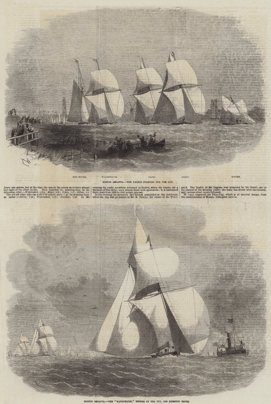 Boston Yacht Club Regatta alkotó: Edwin Weedon