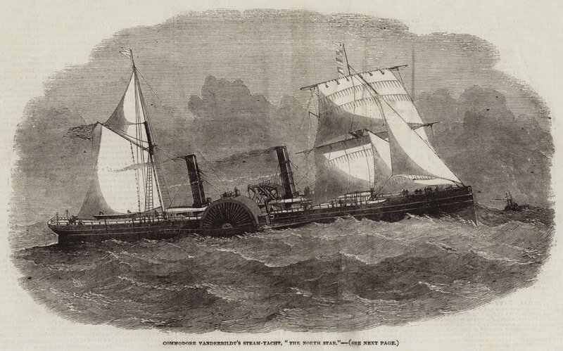 Commodore Vanderbilt gőzjachtja, a Sarkcsillag alkotó: Edwin Weedon