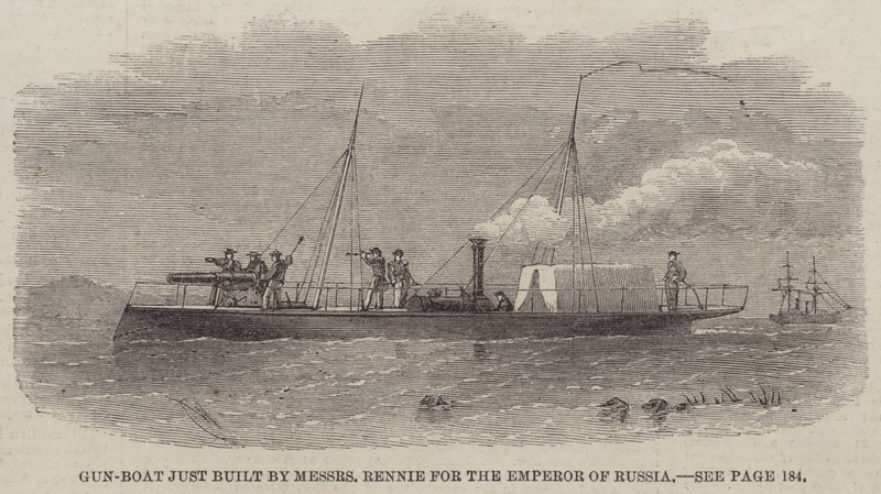 Gun-Boat most épített Messers Rennie az orosz császár számára alkotó: Edwin Weedon