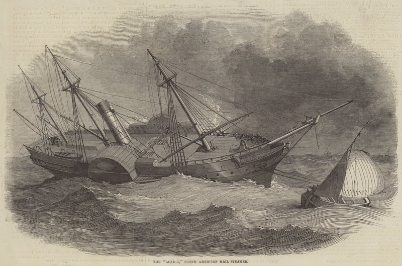 Az Acadia, Észak-Amerikai Mail Steamer alkotó: Edwin Weedon