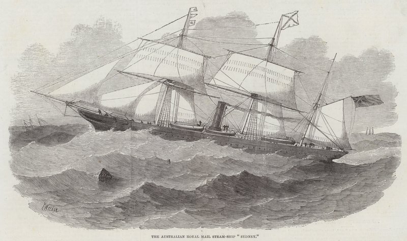 Az ausztrál Royal Mail Steam-Ship Sydney alkotó: Edwin Weedon