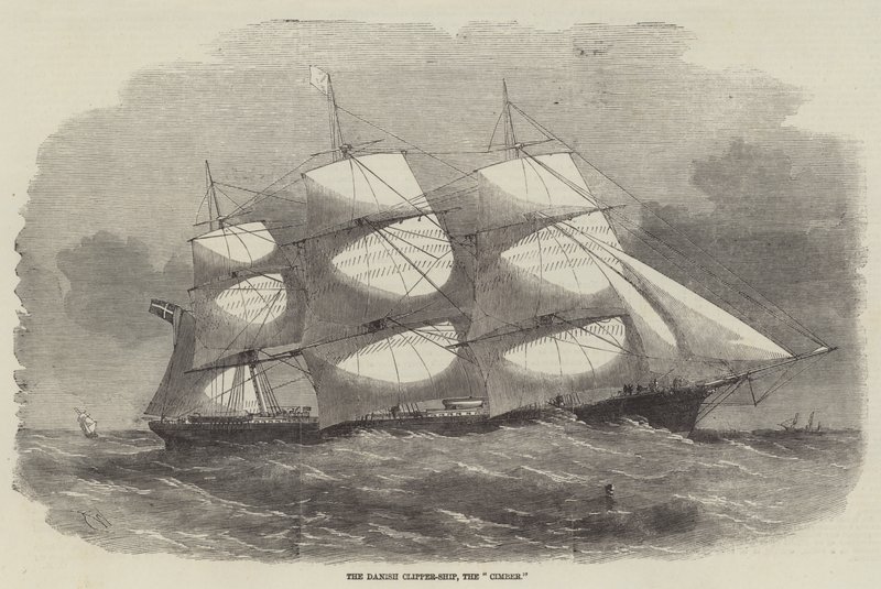 A dán Clipper-hajó, a Cimber alkotó: Edwin Weedon