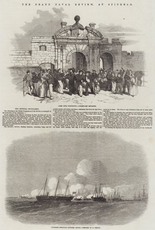 A nagy haditengerészeti szemle, Spitheadben alkotó: Edwin Weedon
