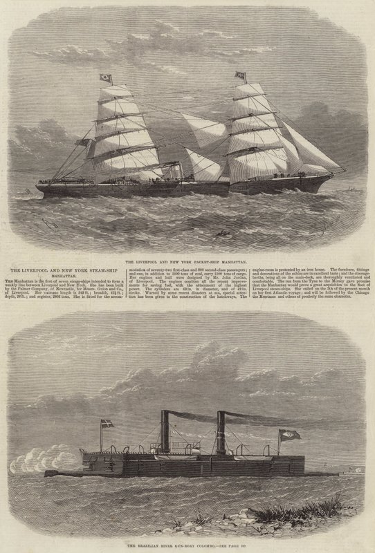 A Liverpool és a New York-i Steam-Ship Manhattan alkotó: Edwin Weedon