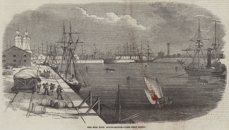 The New Dock, Southampton alkotó: Edwin Weedon