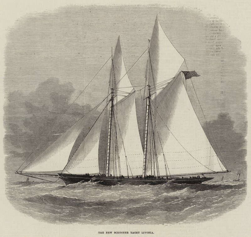 Az új Schooner Yacht Livonia alkotó: Edwin Weedon