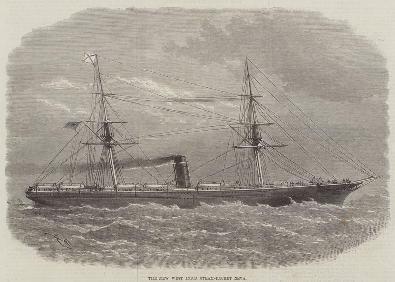 The New West India Steam-Packet Neva alkotó: Edwin Weedon
