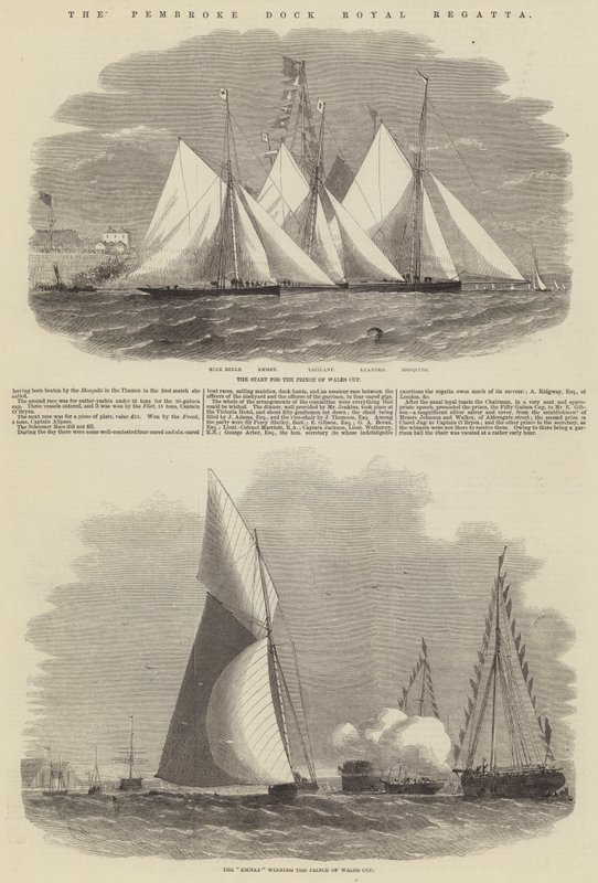A Pembroke Dock Royal Regatta alkotó: Edwin Weedon
