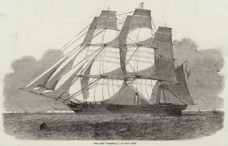 The Ship Oriental, New York alkotó: Edwin Weedon