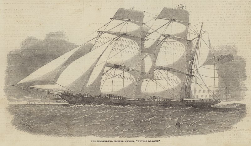 A Sunderland Clipper bárka, Flying Dragon alkotó: Edwin Weedon