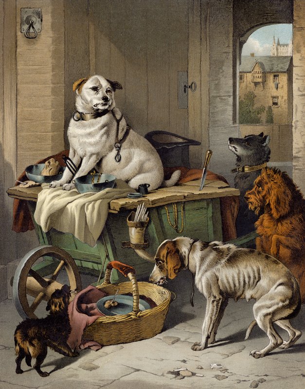 Jack az irodában alkotó: Edwin after Landseer