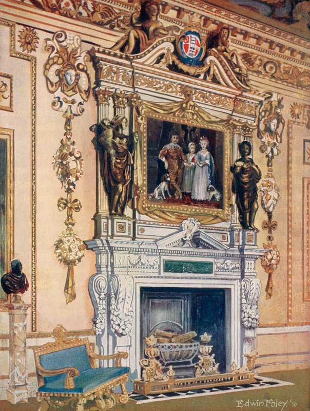 Kéménydarab a Double Cube Room-ban, Wilton House alkotó: Edwin John Foley