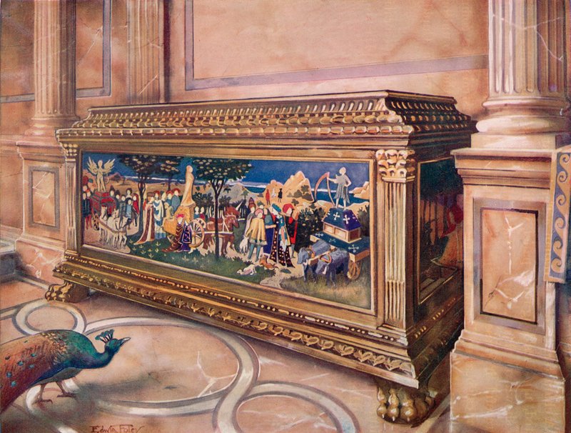 Házassági Kassza vagy Cassone. olasz alkotó: Edwin John Foley