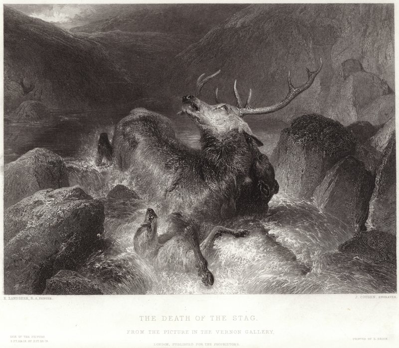A szarvasbika halála alkotó: Edwin Landseer