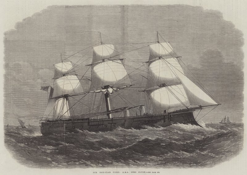 Vasruhás flottánk, HMS Lord Clyde alkotó: Edwin Weedon