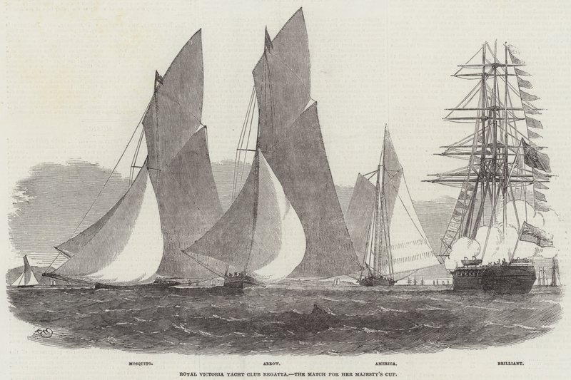Royal Victoria Yacht Club Regatta, a mérkőzés az Őfelsége Kupáért alkotó: Edwin Weedon