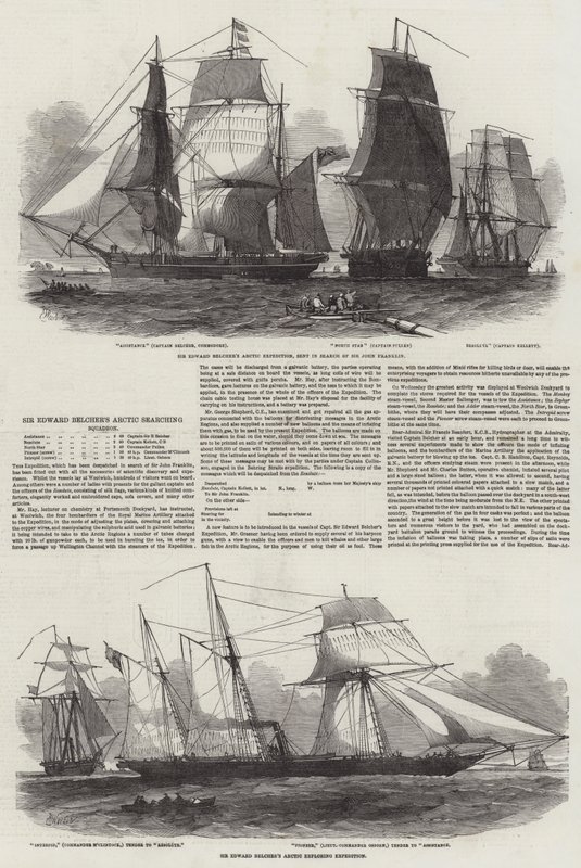 Sir Edward Belcher sarkvidéki kutatószázada alkotó: Edwin Weedon