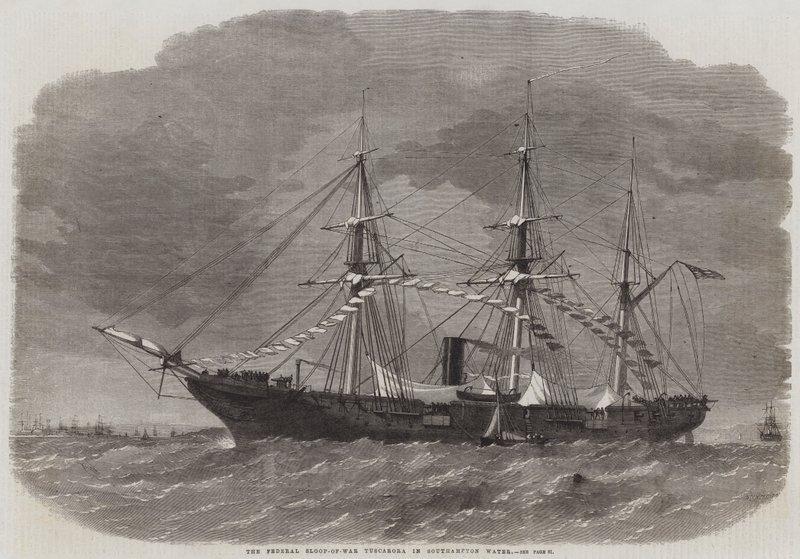 A Szövetségi Háborús Tuscarora Southampton Water-ben alkotó: Edwin Weedon