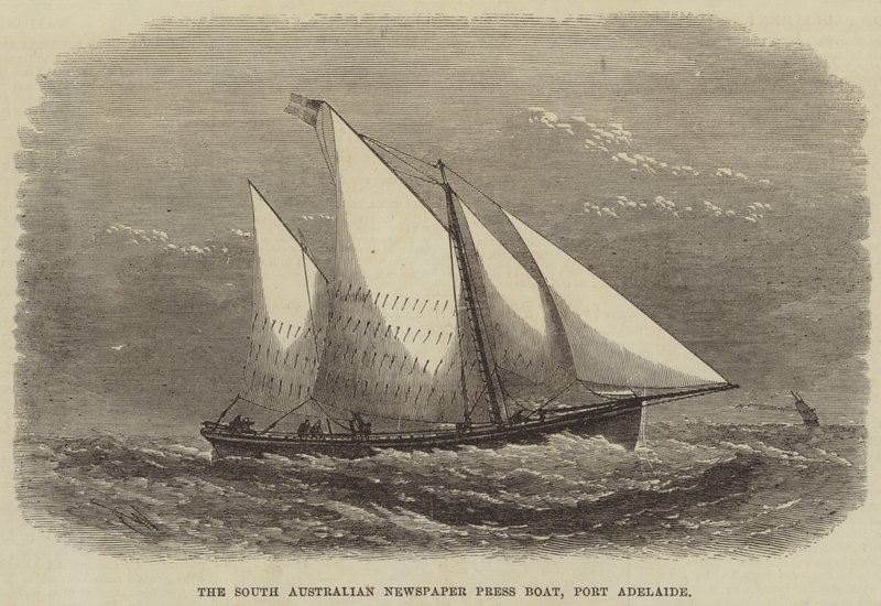 A South Australian Newspaper Press Boat, Port Adelaide alkotó: Edwin Weedon