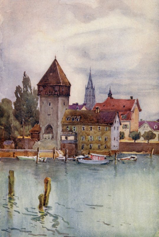 A Rajna: Konstanz, Konstanz, Konstanz (színes litográfia). alkotó: Effie Jardine