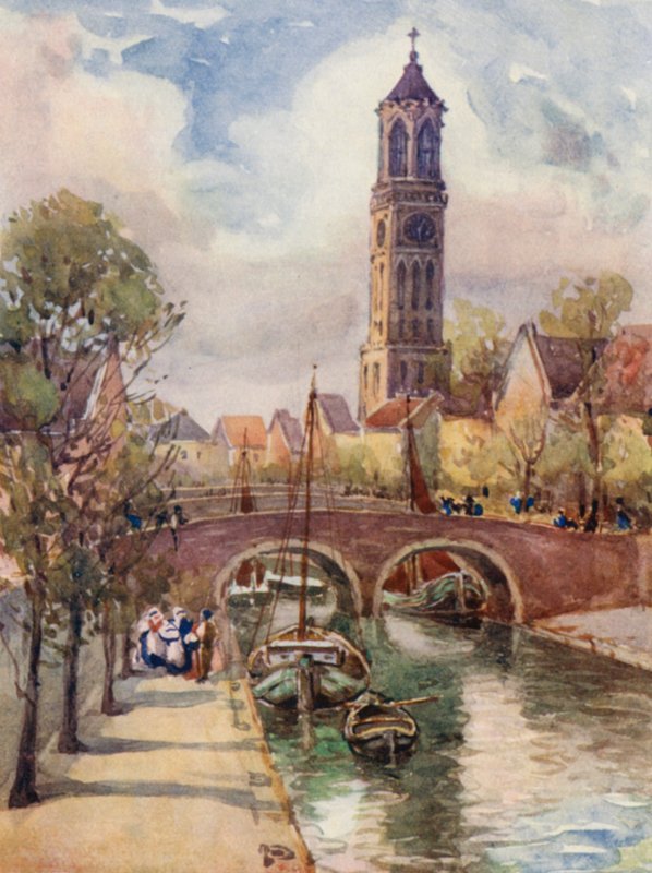 A Rajna: Utrecht (színes litográfia) alkotó: Effie Jardine