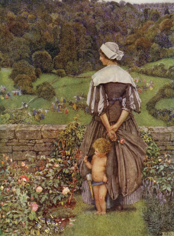 Egy árnyalat és sírás Ámor után (színes litho) alkotó: Eleanor Fortescue Brickdale
