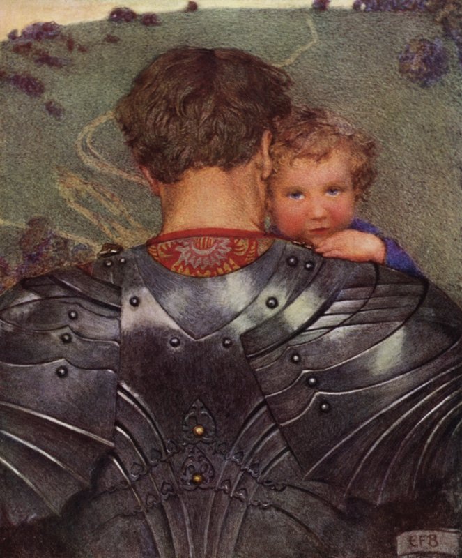Bár oroszlán a mezőn, bárányt találsz (szín litho) alkotó: Eleanor Fortescue Brickdale