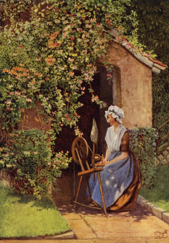 És Lucy a volánnál énekelni fog (színes litho) alkotó: Eleanor Fortescue Brickdale